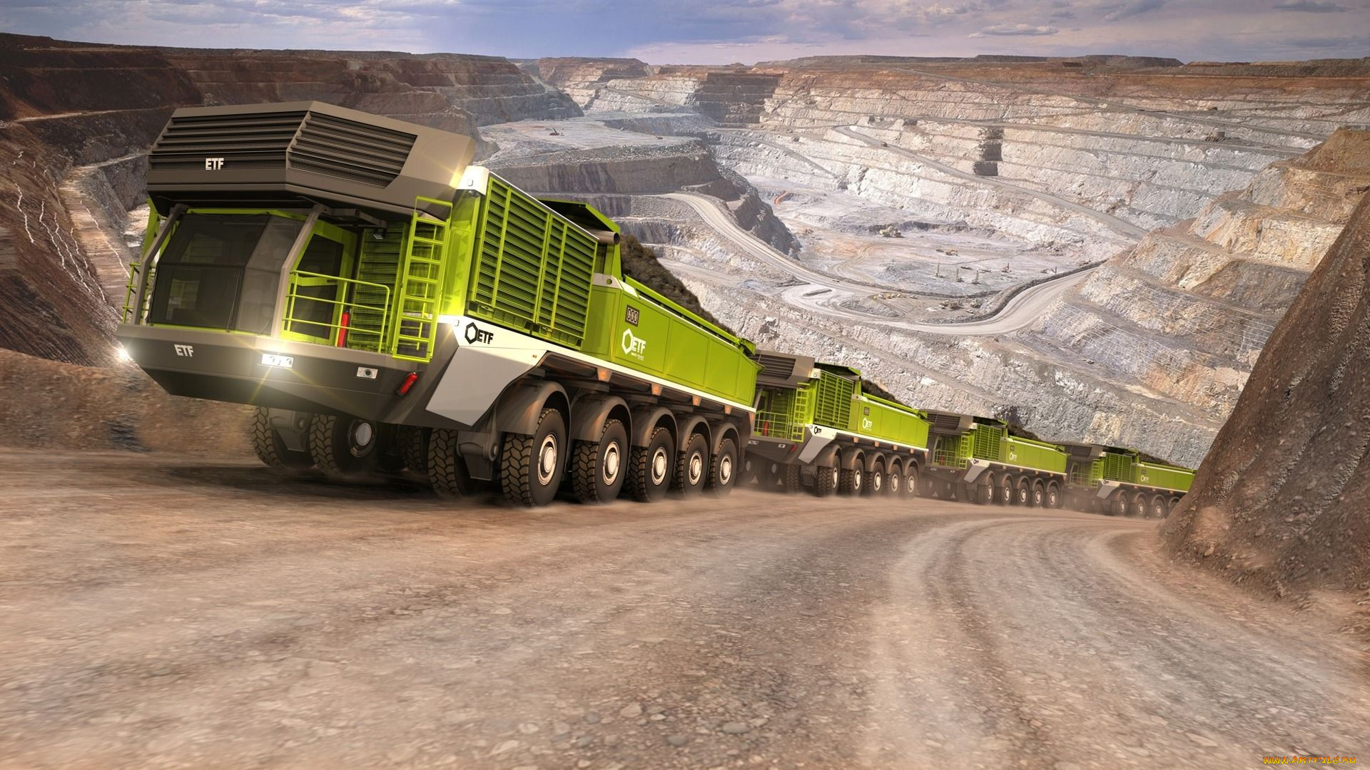 , 3d, etf, mt-240, mining, truck